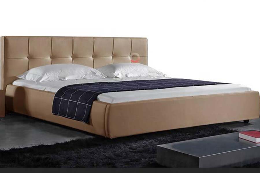 1813 White PU Soft bed DUXERIT Upholstered Bed Artus