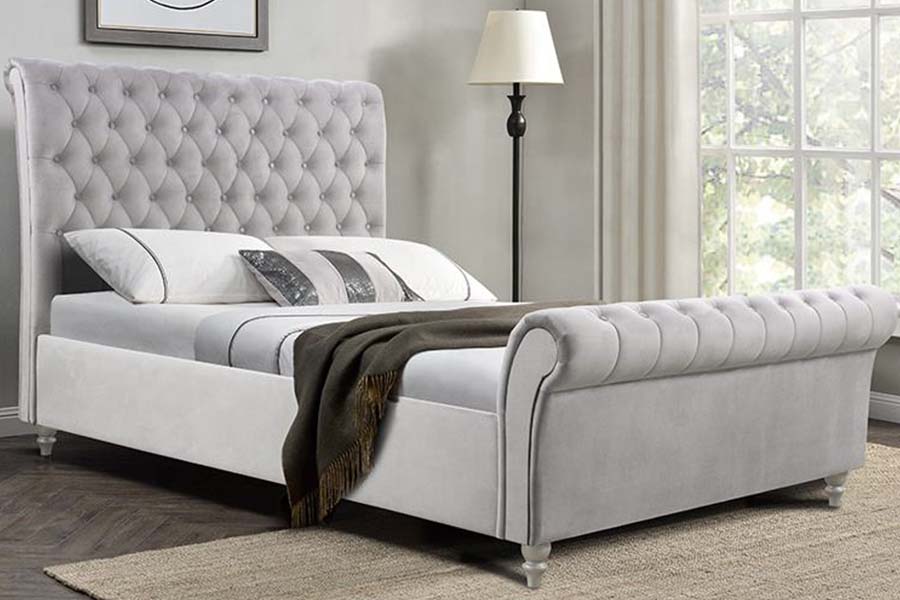 1563 Classical Sliver Sleigh Bed ascensum