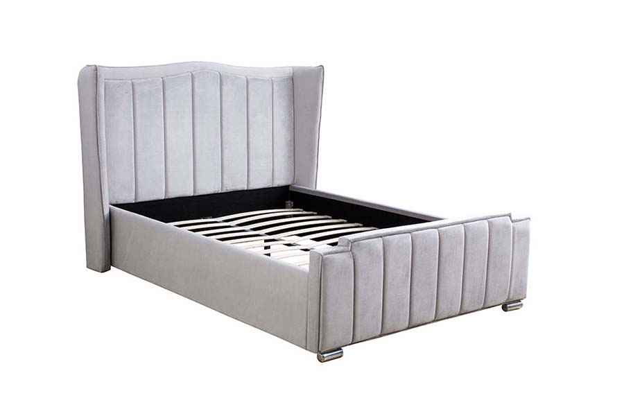 1562 Quality Velvet Upholstered Bed