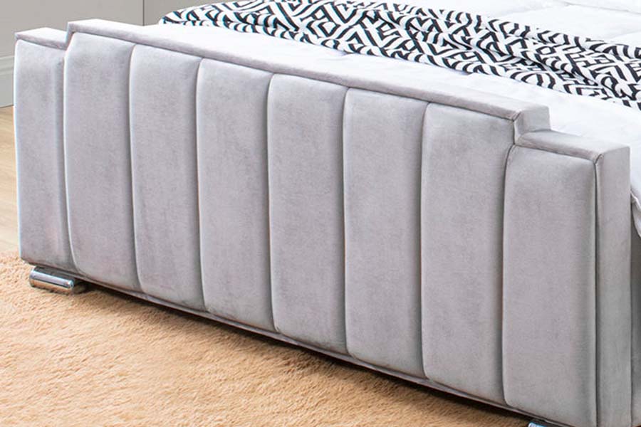 1562 Quality Velvet Upholstered Bed
