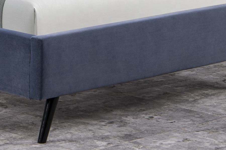 1663 Duplex Tufted Velvet Wood Bed ascensum Bed