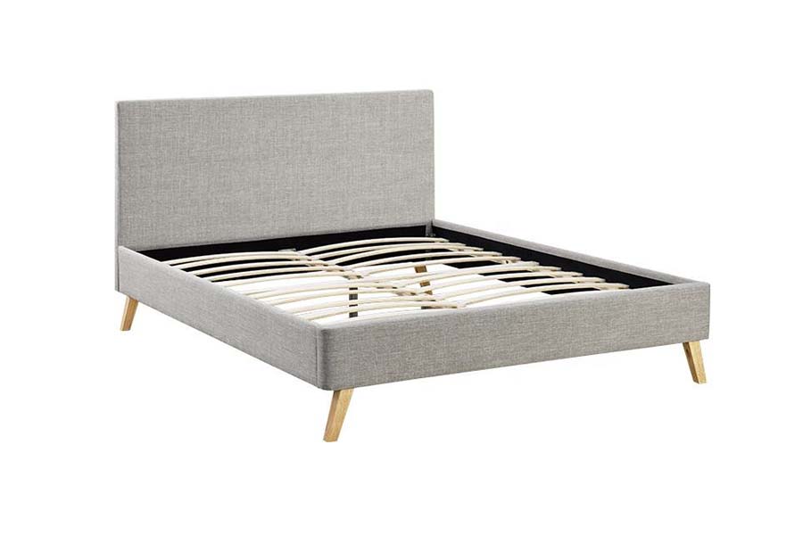 1525 Duplex Size Wooden Frame Soft Upholstery Upholstered Bed