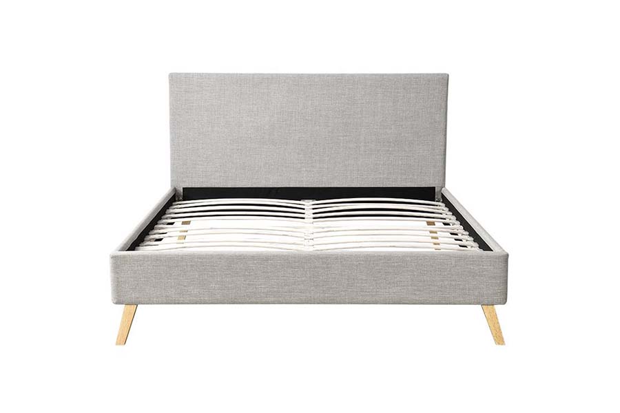 1525 Duplex Size Wooden Frame Soft Upholstery Upholstered Bed
