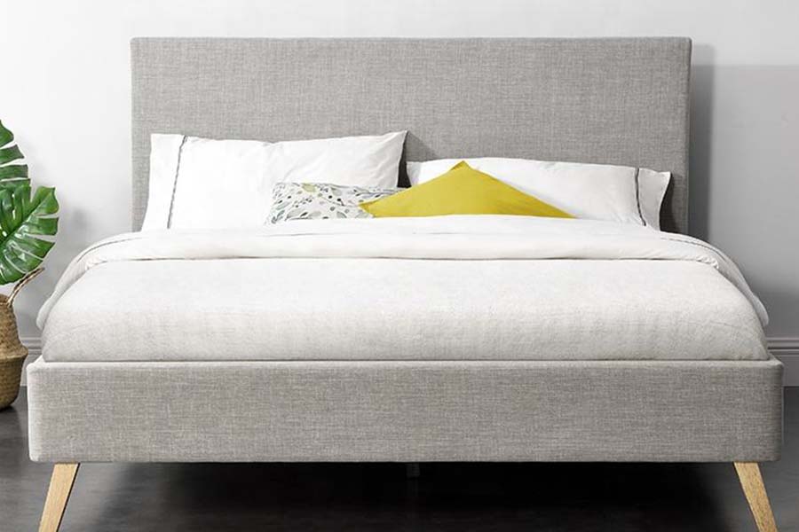 1525 Duplex Size Wooden Frame Soft Upholstery Upholstered Bed