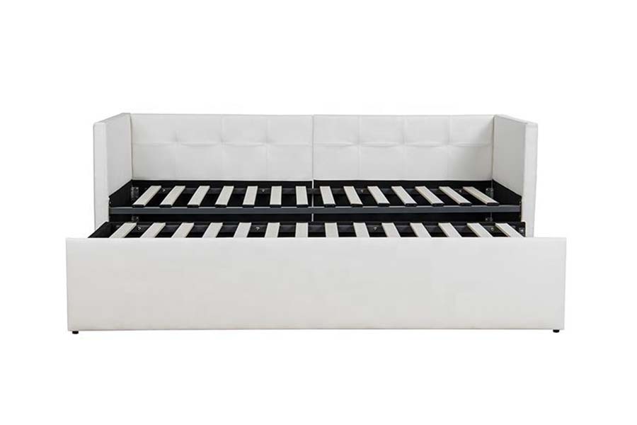 1637 Trundle Soft Leather Day Sofa bed