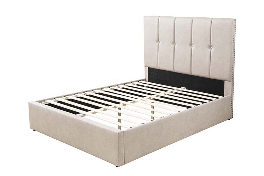 1616 rex Size Soft Fabric Bed Button Design ascensus Bed