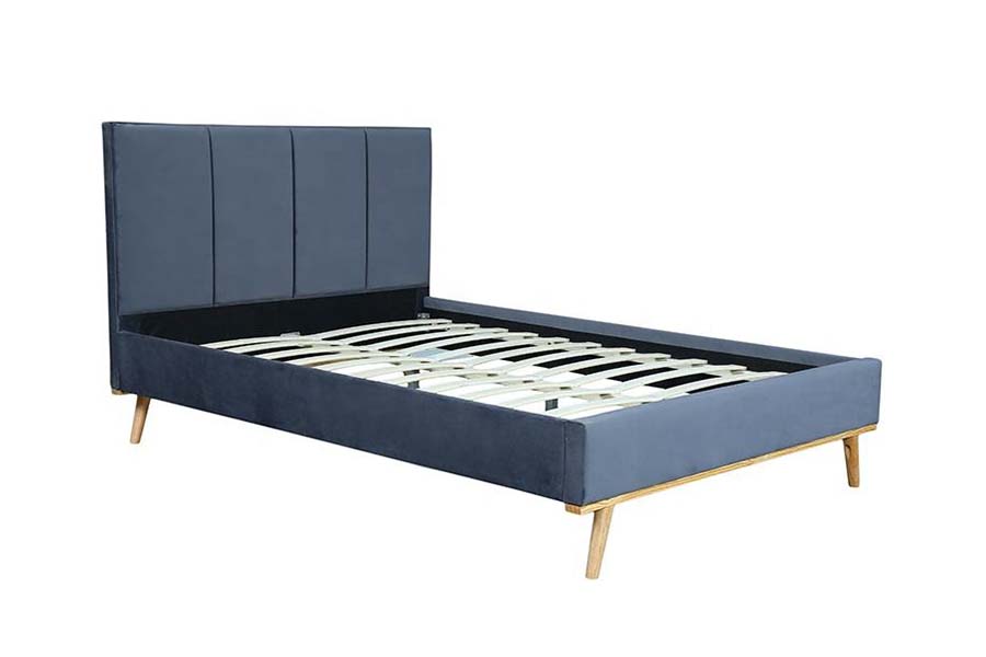 1495 Fabric Double Bed Durable Bed Frame Upholstered Bed