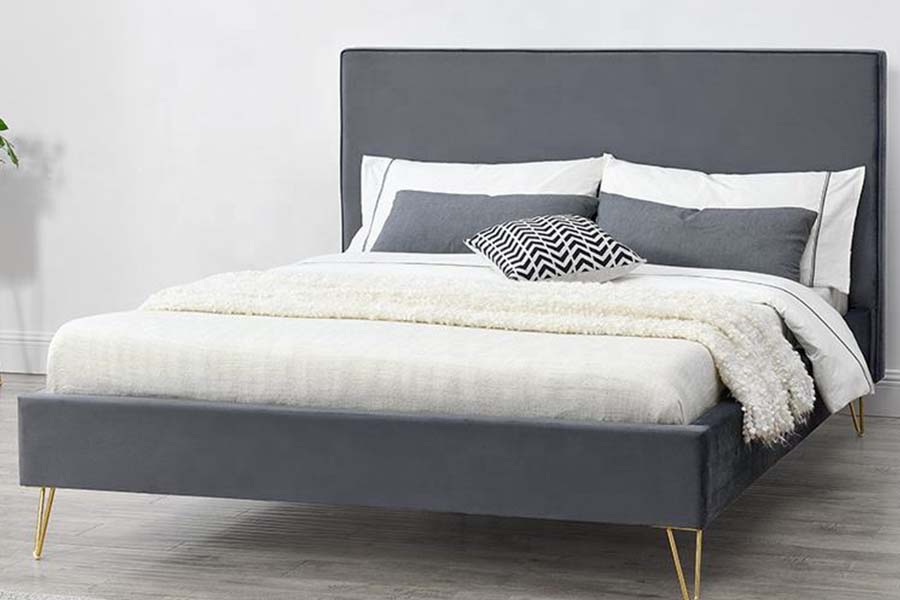 MCCCCLXXVI LAETUS Velvet Fabrica Platform Bed ascensum Bed