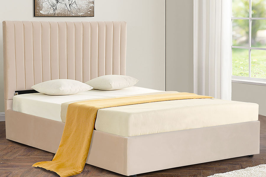 4088 Luxuria Velvet Ottoman Repono Bed Frame