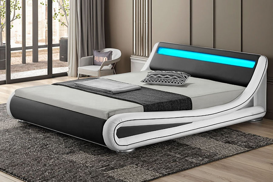 1137-1 Smart DUXERIT Rex PRAECLUSIO Leather ascensum Bed Artus