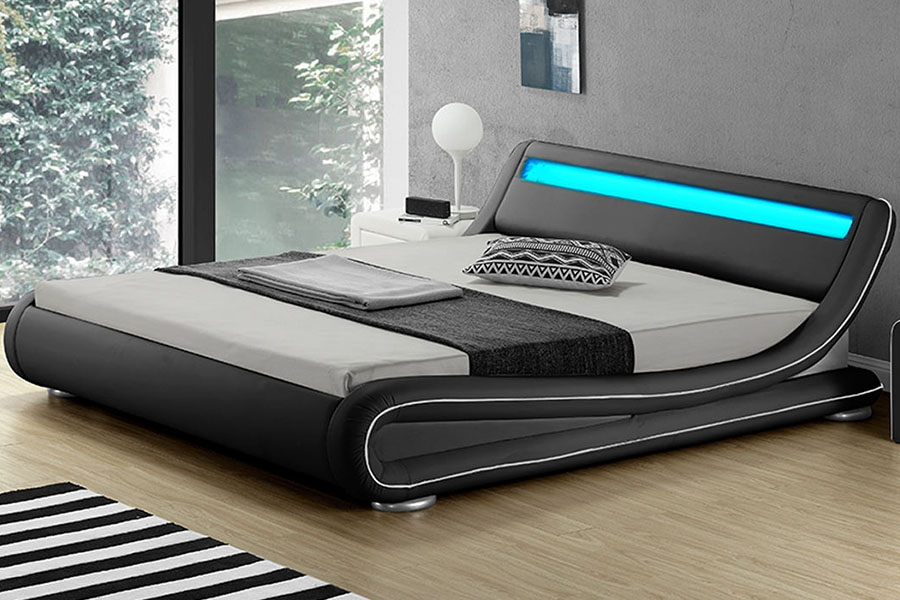 1137-1 Smart DUXERIT Rex PRAECLUSIO Leather ascensum Bed Artus