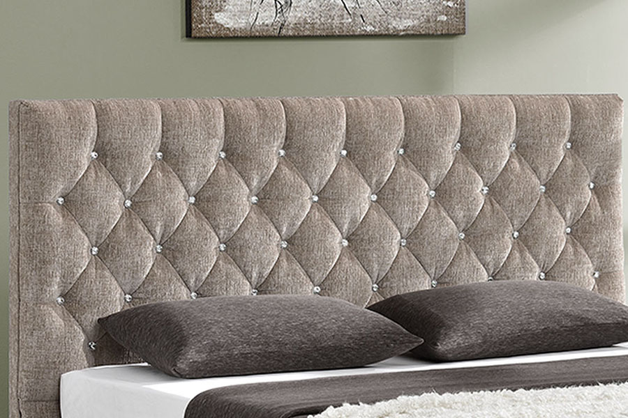 1151G Luxuria Velvet Leva Rex Storage Tufted Bed Frame