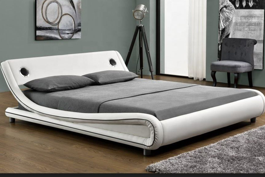 1140S Gas Leva Musica Orator Synthetic Leather Bed Frame