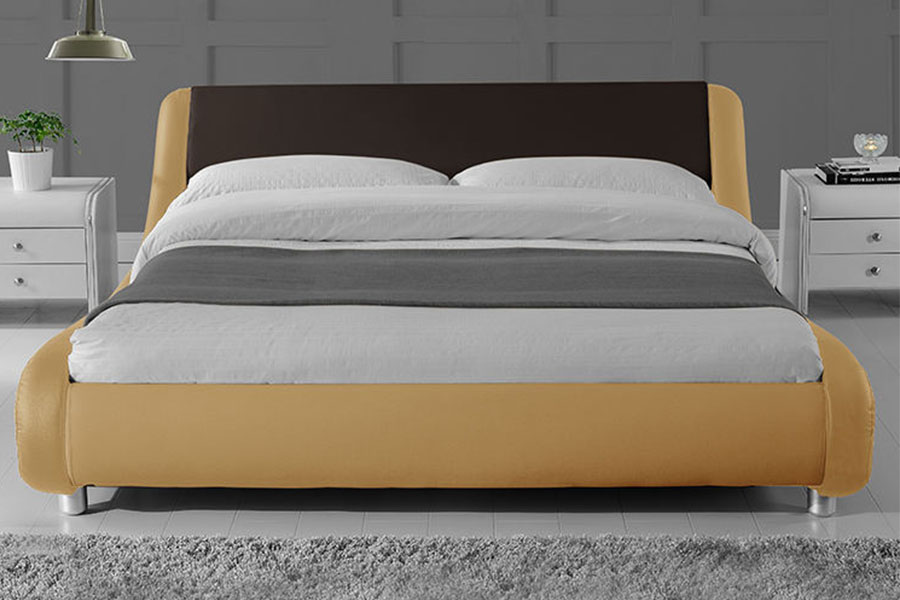 1140-1 Synthetica Leather Dual-Tone DUXERIT Upholstered Bed Artus