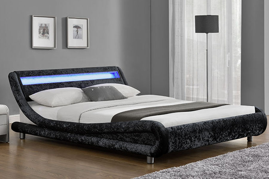 1140-1 Synthetica Leather Dual-Tone DUXERIT Upholstered Bed Artus