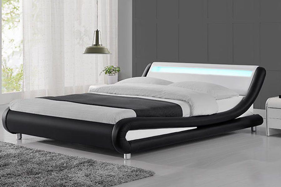 1140-1 Synthetica Leather Dual-Tone DUXERIT Upholstered Bed Artus