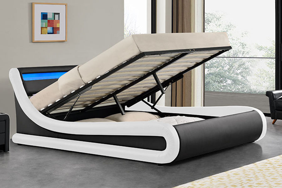 1138G Ottomanus Rex PU Leather Upholstered Bed Artus DUXERIT