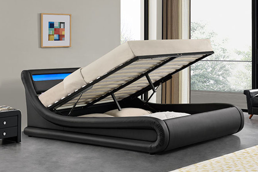 1138G Ottomanus Rex PU Leather Upholstered Bed Artus DUXERIT