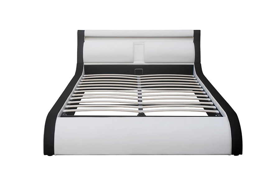 1175-1G Cushion Soft LED Gas Toll Ottoman PU Leather Bed