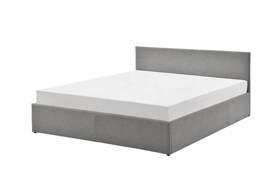 1166G Rex Ottomanus Gas Leva PU Velvet Storage Bed Frame