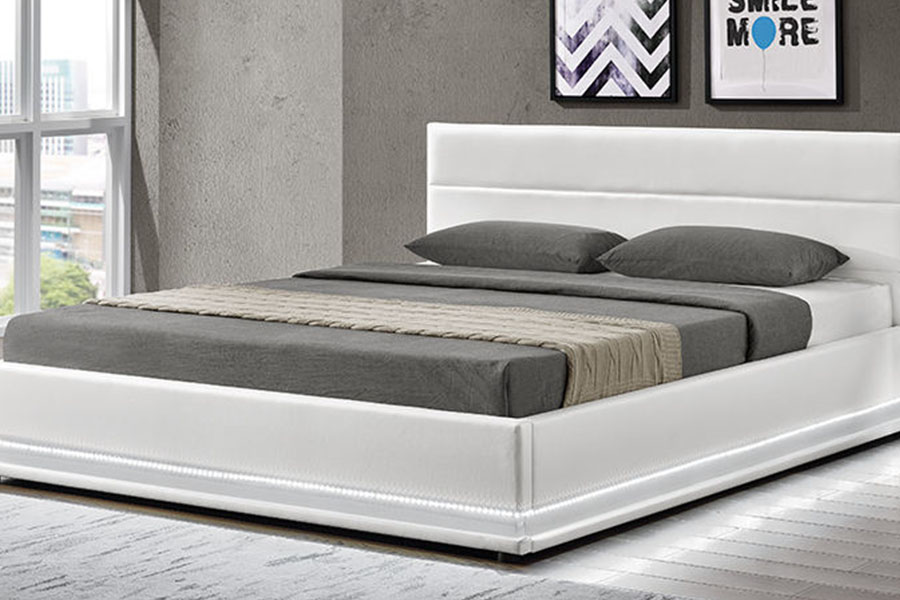 1165-1G Modern Luxuria Leather Storage DUXERIT ascensum Bed Frame