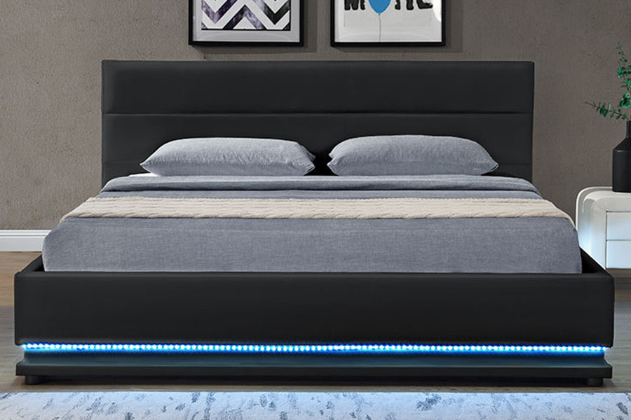 1165-1G Modern Luxuria Leather Storage DUXERIT ascensum Bed Frame