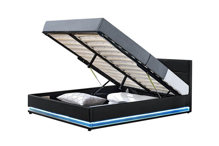 1165-1G Modern Luxuria Leather Storage DUXERIT ascensum Bed Frame