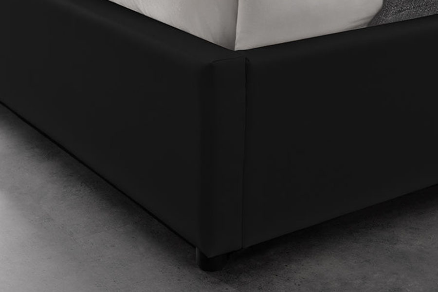 1155G Modern Faux Leather Hotel Gas Leva Storage Bed Frame