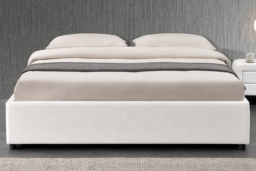 1155G Modern Faux Leather Hotel Gas Leva Storage Bed Frame