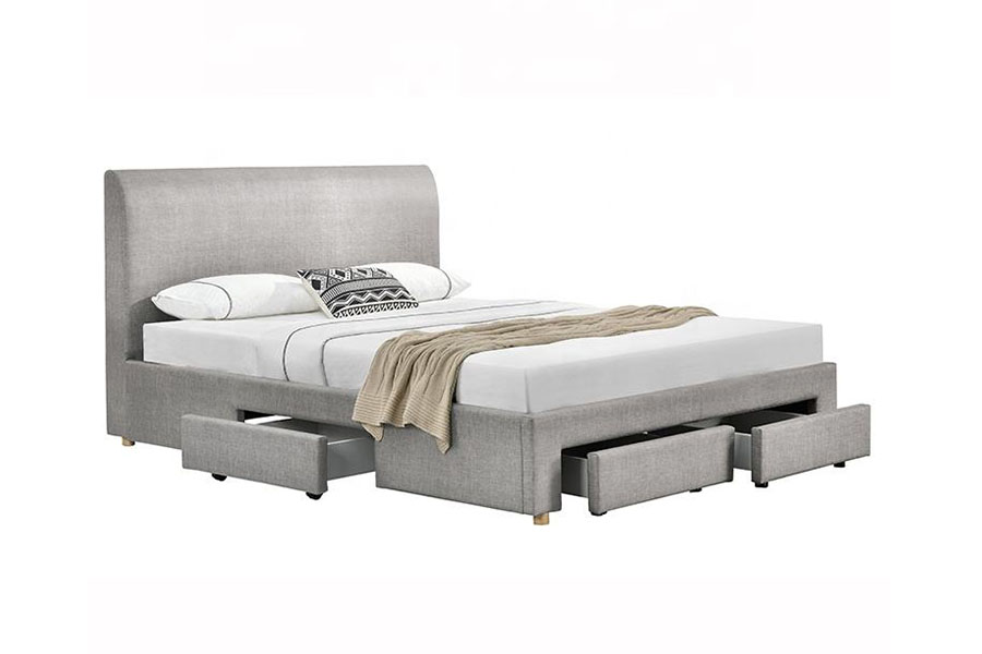 1216D Minimalist Quatuor Drawer Fabrica Upholstered PRAECLUSIO Bed Artus