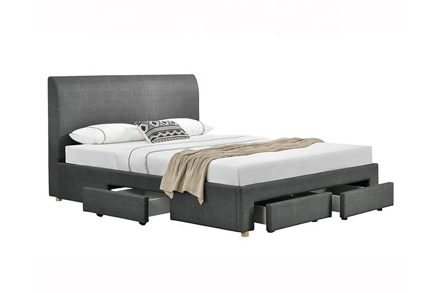 1216D Minimalist Quatuor Drawer Fabrica Upholstered PRAECLUSIO Bed Artus