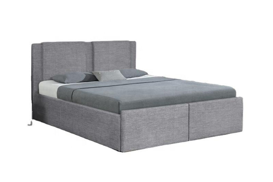 1311DG ​​Gas-Life Two-Drawer Fabric ligneus at ascensum lectum Frame
