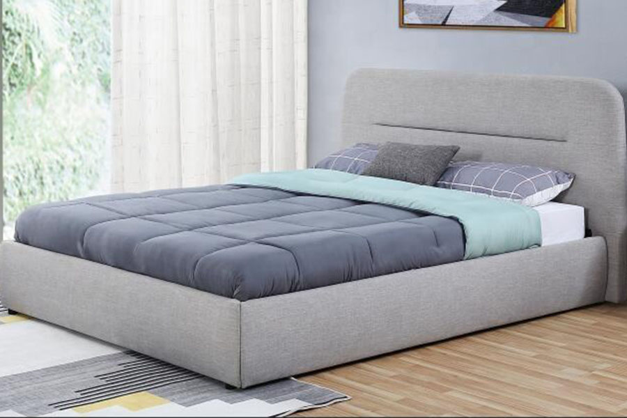 1388G Concave-Ravine DUXERIT Fabric Gas Leva Rex ascensum Repono Bed Frame