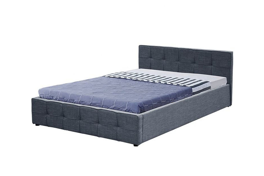 1295G Panel-Headboard Fabricae Reginae Upholstered Ottomanicum at Bed Frame