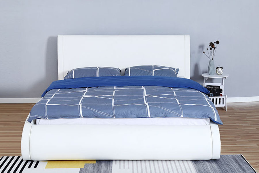 1280G Mollis Headboard Faux-Leather Gas-Leva Cubiculum PRAECLUSIO Bed Frame