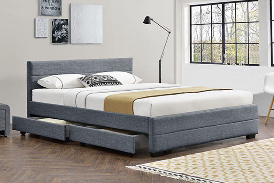 1263D Lux-Grey Mollis Leather Lignea Quattuor Drawer PRAECLUSIO Artus