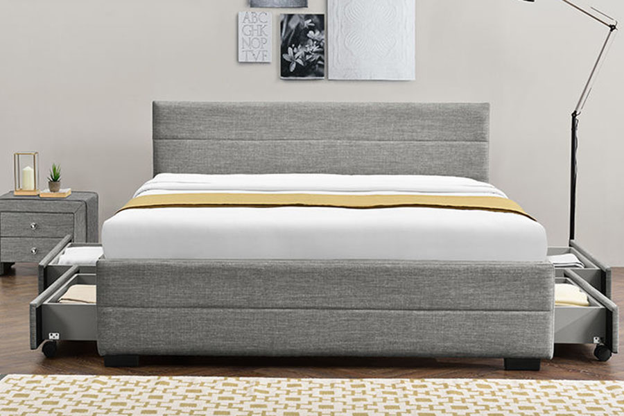 1263D Lux-Grey Mollis Leather Lignea Quattuor Drawer PRAECLUSIO Artus