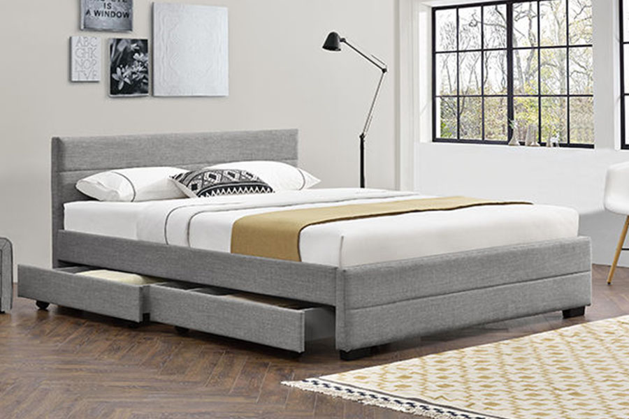 1263D Lux-Grey Mollis Leather Lignea Quattuor Drawer PRAECLUSIO Artus