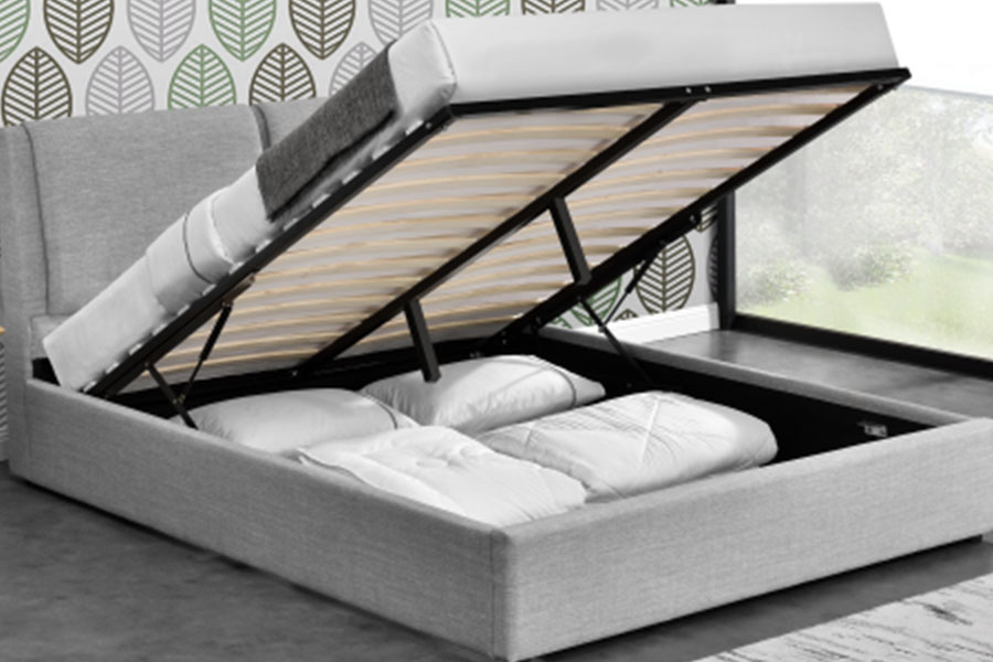 1256G Luxuria linteo Ottomano Gas Leva at ascensum Bed Frame