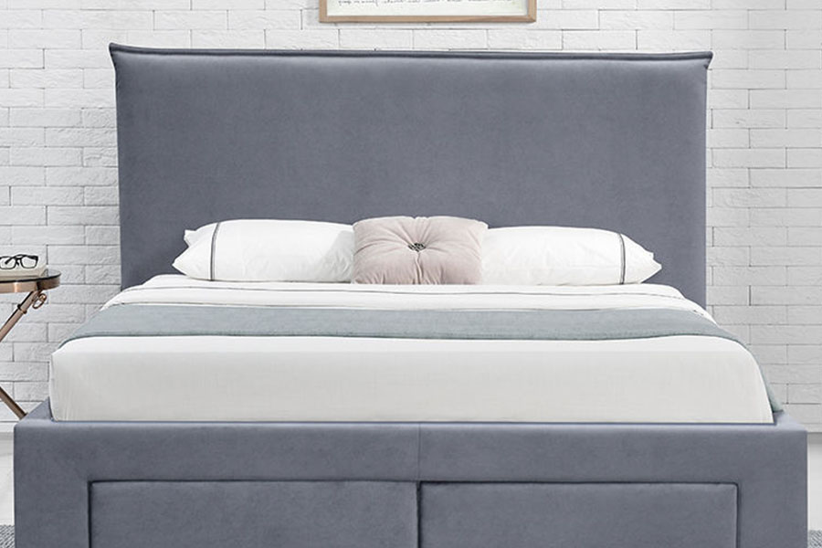 1243D No-Ver PU-Leather Drawer-Base Queen Repono Bed Artus